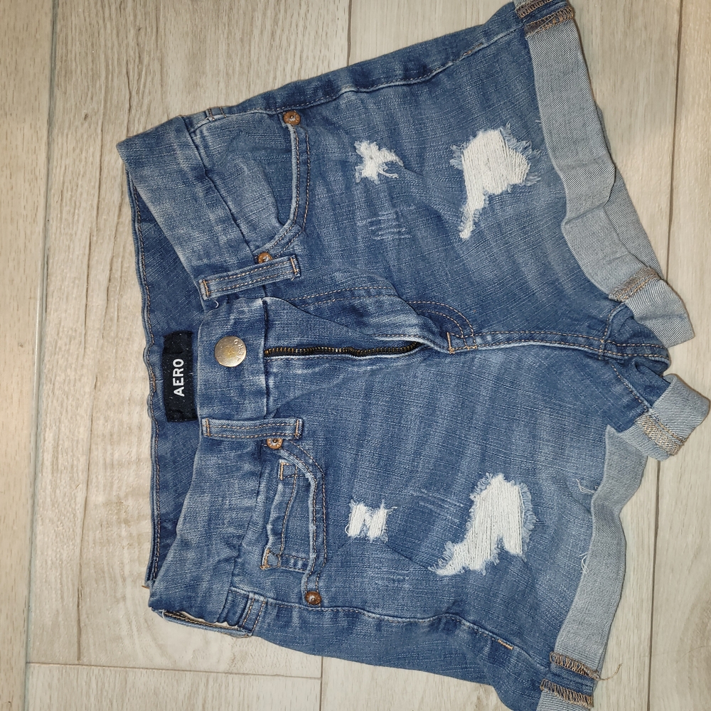 Women's Blue Denim Shorts